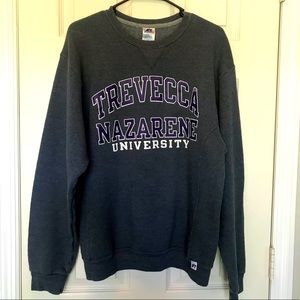 College sweatshirt. M Trevecca Nazarene University